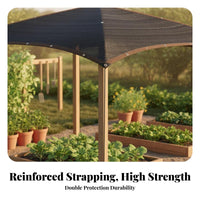 Protection Garden Shade Cloth Heat Insulating Sun Shade Cloth with Grommets Breathable Material Sunblock Mesh Tarp Weather Resistant for Gardeners, Greenhouse, Balcony, Carport