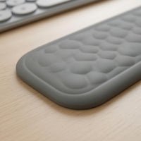 Quilted Keyboard Wrist Rest Rounded Ends Memory Foam Wrist Rest Computer Accessory Pain Relief Water Resistant for Office