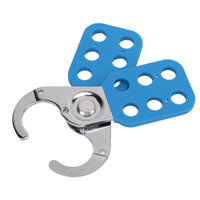 Long-Lasting 6 Hole Safety Hasp Rust Resistant 6 Hole Lockout Hasp OSHA Compliant Group Lockout Device Nylon Insulated Body for Maintenance Personnel, Electricians, Energy Isolation, Equipment Shutdown
