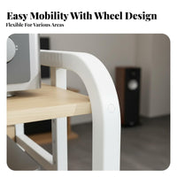 Movable with Wheels Multi-Layer Amplifier Rack Heavy Duty High-Fidelity Equipment Stand Sturdy Construction AV Equipment Stand Reinforced Steel Frame for Audiophiles, Home Theater Enthusiasts
