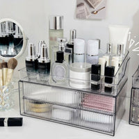 Clear Drawer Organizer Space-Saving Desktop reachory debrisproof for Desk, Adults