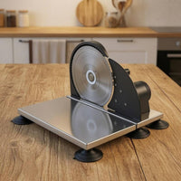 Hand Crank Bread Slicer Stainless Steel Manual Bread Slicer Suction Cup Feet Kitchen Tool