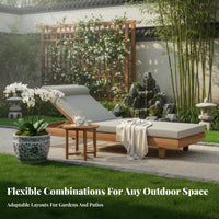 Chinese design 4-Piece Conversation Set Weather-Resistant Outdoor Furniture sturdy Wood Frame Patio Seating Thick seat pads for Villa Owners, Garden Lovers, Courtyard, Backyard, waterfront, Porch