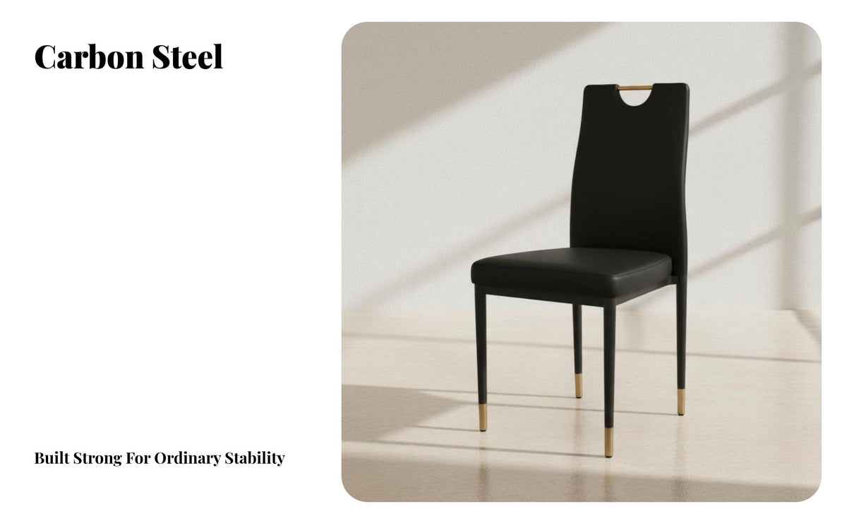 Modern Design Stackable High-Back Chair Long-Lasting Armless Dining Chair Anti-Slip Feet Household Furniture Floor Protection Glides for Homeowners, Restaurant Owners, Event Planners, Cafe, Banquet Hall, Wedding Venue, Conference Room
