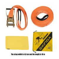 Sensory Balance Stretch-Resistant Kids Balance Line Set Heavy Duty Tightrope Slackline Kit for Preschoolers, Playground