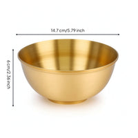Brass Bowl Polished Offering Bowl Shiny Vessel for Meditation Corner