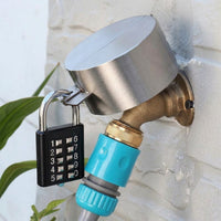 Faucet Protector Lock Cover with Combination Lock Anti-Theft Outdoor Tap Protector Stainless Steel for Homeowners, Landlords, Vacant Properties