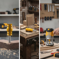 1/2 Inch Shank Handrail Router Bit Carbide Tipped Drum Column Router Bit Smooth Cutting Tool Industrial Quality for Woodworkers, Carpenters, Diyers, Woodworking, Cabinet Making