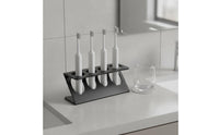 Electric Toothbrush Stand Space Saving Toothbrush and Toothpaste Holder Wide Opening Design Vanity Storage Rack for Washstand