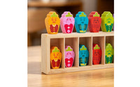 Wooden Color Matching Educational Play Color Pair Toy Set Motor Skills Wooden Memory Matching Blocks for Young Children