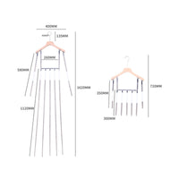 Invisible Garment Hanger Long-Lasting Telescopic Photo Display Hanger Invisible Dress Form Strong Load-Bearing Lightweight Silver for Photography