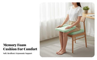 Slow Rebound Memory Foam Seat Cushion Breathable Material Ergonomic Office Chair Cushion Washable Cover for Students, Drivers, Car
