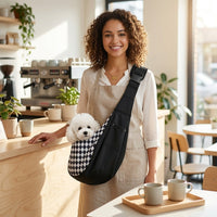 Cat Carrier Bag for Kittens, Medium Soft Polyester Portable Cat Shoulder Bag with Adjustable Strap for Outdoor Car Travel