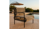 Waterproof Outdoor Rattan Seating Set Sun-Resistant Rattan Sofa Chair Weather-Resistant Outdoor Wicker Chair for Terrace