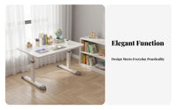 Ergonomic Design Hand-Crank Adjustable Study Station Tiltable Desktop Adjustable child's Study Set Sturdy Construction Student Desk Built-in Drawer for Children, Students, Parents, Home Learning, Homeschooling, Bedroom, Playroom