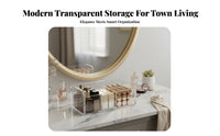Multi-Compartment Stackable Cosmetic Drawer Set Space Saving Stackable Cosmetics Drawer Large Capacity Vanity Organizer particle-proofproof for Women, Office Workers, Students, Desktop, vanity table, Dorm Room, Bathroom