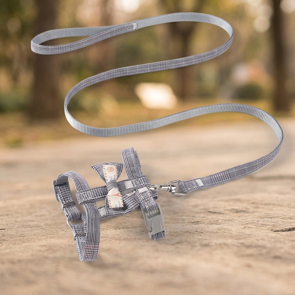 Cat Harness and Leash Set with Celestial Pattern, Adjustable Kitten Harness and Kitten Leash, Strap Walking Harness for Outdoor Cat Travel Use