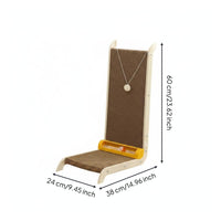 L-Shaped Cat Scratching Pad Easy Install Angled Cat Scratcher Pet Accessory for Home