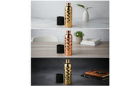 1300ml Stainless Steel Water Bottle Textured Water Bottle with Safeguarding Sleeve Silvery Beverage Container Reusable for Athletes, Commuters, Outdoor Activities, Gym, Office