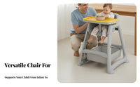 Infant Dining Chair Easy to Hygienic Infant Eating Chair with Tray PP Material Young Child Feeding Seat for Young Children, Infants, Kitchen