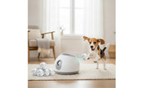 Sleek Automatic Ball Launcher Compact Dog Ball Launcher with Foam Balls Sturdy Fetch Toy for Dogs, Pets, Home, Living Rooms, Apartments