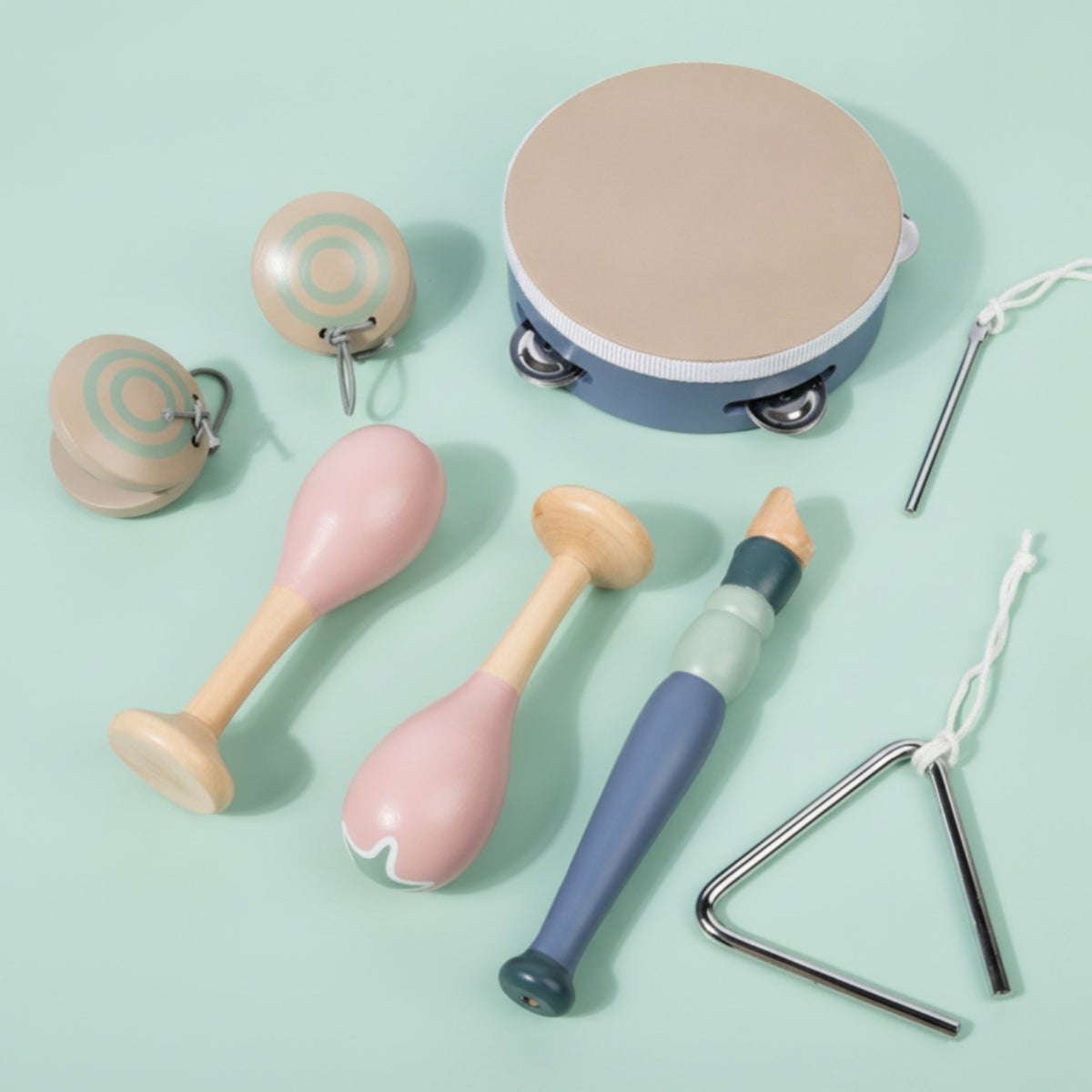Early Learning Rhythm Percussion Instrument Set Develops Movement Skills Toddler Musical Instrument Set Great Gift Toddler Percussion Toy Kit for Toddlers, Preschoolers, Preschool, Music Class, Classroom, Daycare
