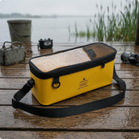 Fishing Tackle Storage Bag Transparent Top Rectangular Tackle Bag Mesh Textile Zippered Closure