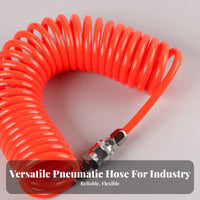 Includes Fittings Pneumatic Coil Tube Self-Retracting Coil Pneumatic Coil Hose Flexible