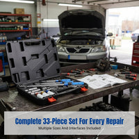 Torque Wrench Set, 33-Piece, High Precision Metric, Automotive Repair Tool Kit, Alloy Steel, Complete Specialist Set