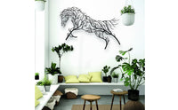 Modern Design Metal Horse Wall Art Artistic Design Horse Outline Wall Decor Lightweight for Bedroom, Office
