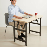 Foldable Computer Desk Installation No-Assembly Writing Table Versatile Portable Study Desk for Students, Home Office, Small Areas, Bedroom