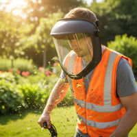 2 Pieces Face Visor with Adjustable Headband Impact-Resistant Full Face Visor Clear Safety Visor Anti-Splash Transparent