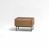 Minimalist Design Nightstand with Drawer Multi-Functional Single-Drawer Side Table Stable and Long-Lasting Bedroom Furniture Space-Saving for Apartment Dwellers, Interior Designers, Hotel Managers, Small Areas, Living Room, Hallway, Office