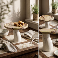 Toadstool-Shaped Fruit Plate Stable Fruit Plate with Pedestal Versatile