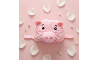 Stuffed Pig Costume Headpiece Tie Straps Piglet Headwear