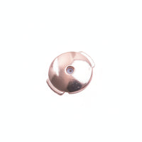 Replacement Earring Back with Silicone Insert Polished Disc Earring Back Non-Slip Fastener Comfortable for DIY Jewelers