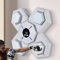 Rechargeable Wall-Mounted Boxing Target Digital Display Smart Boxing Target Soft Striking Surface Bluetooth Punching Machine ABS+PC Shell