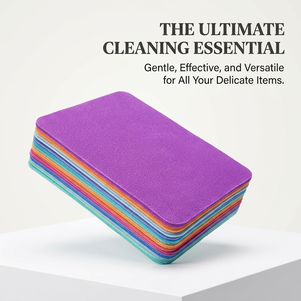 Microfiber Cleaning Cloth for Glasses Eyeglasses, Camera Lens for Screens, Washable Reusable Wiping 6 x 7 Inches