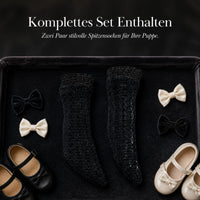 Lace Doll Socks for OB11, 1/12 BJD, YMY, and Azone Dolls