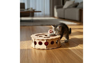 Wooden Cat Toy Indoor Foraging Maze Space-Saving for Living Room, Cats, Kittens