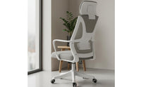 Heavy Duty Construction Ergonomic Office Chair Latex Cushion High Back Computer Chair for Students, Study