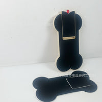 Wooden Dog Scratch Board with Drawer for Treats, Bone Shape