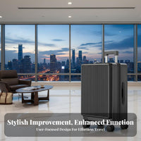 Built-in Combination Lock 20unit Side-Opening Trolley Airline-Approved Size Frontentry hard-sided hand luggage Large Capaurban Rolling Suitcase 360-Degree casters for journeyers, Frequent travelers, escapeers, Airport, escape, short journey