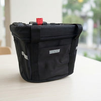 Bike Front Basket with Handles Collapsible Foldable Bike Basket with Zipper Soft-Sided Lightweight for Commuters