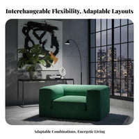 Tofu Block Sofa Nordic Aesthetic sectional Couch Minimalist design Living Room Furniture for Guest Hosts, Small Spaces, Lounge Area, Home recreation