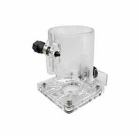 Long-Lasting Transparent Trimmer Base Sturdy Construction Transparent Router Base Milling Support for Woodworking, Workshop