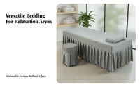 All-Season Use Massage Table Cover Set Simple Minimalist Design Massage Table Sheet Set Silky Silken Material for Estheticians