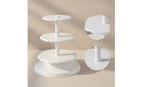 Three-Tier Cake Stand Stable Cake rack with Plates Elegant Tiered Serving Tray for Party Planners, Dessert Makers, Weddings