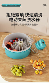 Manual Fruit and Vegetable Spinner Dryer for Kitchen, Multi-functional