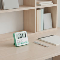 1 Piece Timer Alarm Clock Countdown Stopwatch Electronic Time Management Tool Silent Mode Stick-on Digital Suitable for Study Library Office Home